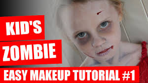 halloween makeup tutorial kids zombie