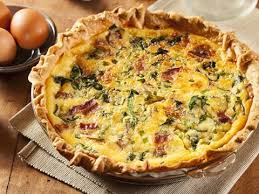 easy bacon cheese and spinach quiche