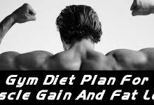 Gym Diet Plan For Muscle Gain And Fat Loss