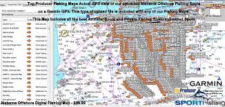 Alabama Offshore Fishing Spots Gulf Gps Fishing Spots Maps