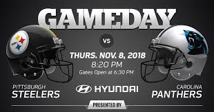 The pittsburgh steelers are a professional american football team based in pittsburgh. Pittsburgh Steelers Vs Carolina Panthers 2018 Regular Season