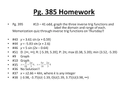 Ppt Pg 385 Homework Powerpoint
