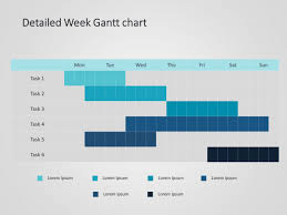 Weekly Gantt Chart Powerpoint Template 1 Gantt Chart