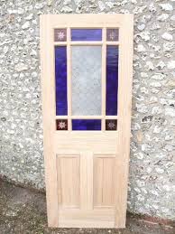 Vestibule Door With Coloured Glass