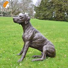 Black Bronze Great Dane Statue For Home