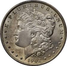 1902 Morgan Silver Dollar Ms 65 Pcgs