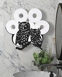 Couple Owl Toilet Paper Holder