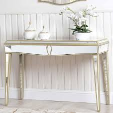 Gold Mirrored Console Hallway Table