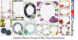 stylish photo frame png free