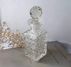 Antique Perfume Bottle Edwardian Cut