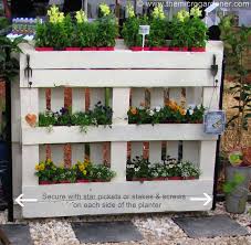 diy pallet planter the micro gardener