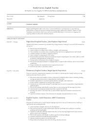 Curriculum vitae for teachers filename sample job application pdf cv. English Teacher Resume Writing Guide 12 Free Templates 2020