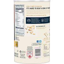 Experts recommend eating at least three one ounce quaker oatmeal squares has 46 grams per serving. Quaker Oats Old Fashioned Oatmeal 42 Oz Canister Walmart Com Walmart Com