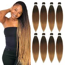 Free shipping on orders over $25 shipped by amazon. Amazon Com 8 Packs Pre Stretched Braiding Hair 3 Tone Ombre Braiding Hair For Braids Twist 26 Inch Itch Free Hot Water Setting Yaki Texture Synthetic Hair Extension T1b 30 27 Beauty Personal Care