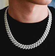 diamond cuban link chain necklace