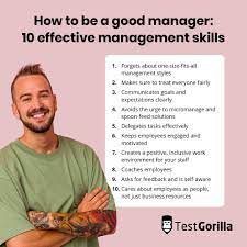 how to be a good manager testgorilla