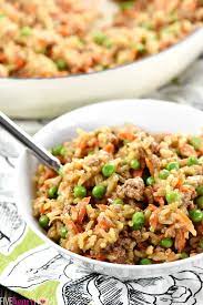 one pan asian ground beef and rice