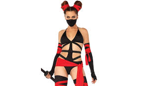 ninja costume set with face mask