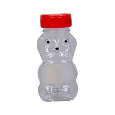 Flat Panel Honey Bear Bottle 6 Ounce