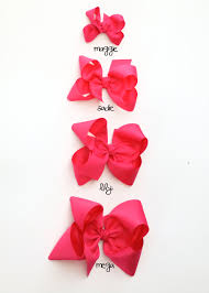 Size Comparison Chart Three Sisters Bows
