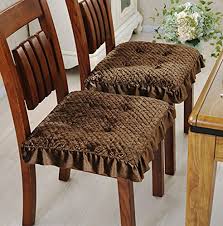 This pad also has rounded edges that conform to the most household as well as dining chairs. 4 Pack Soft Memory Foam Nonslip Dining Chair Pads 15 8 X15 8 Kitchen Chair Seat Cushions With Ties Coffee Buy Online In Antigua And Barbuda At Antigua Desertcart Com Productid 36356160