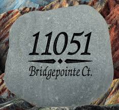 Landscaping Engraved Stones And Rocks