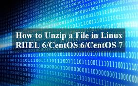 how to unzip a file in linux rhel 6
