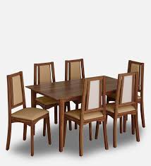 Kuzel Solid Wood 6 Seater Dining Set