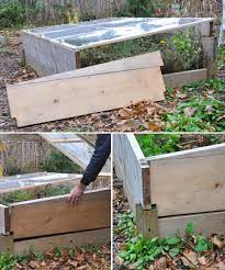 raised bed with a cold frame