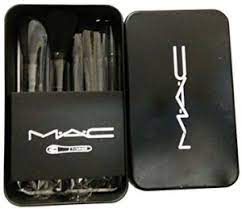 m a c cosmetic makeup brush set with