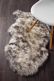 new zealand sheep skin ombre rug