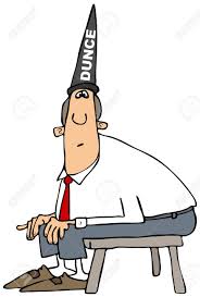 Dumb Man Wearing A Dunce Hat Stock Photo, Picture And Royalty Free Image.  Image 51246580.