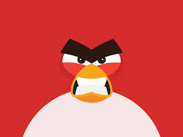 wallpaper angry birds red minimal