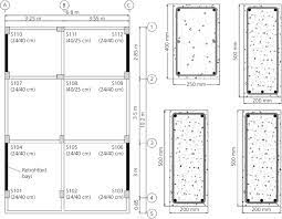 floor plan and beam column dimensions