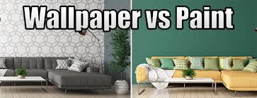 wallpaper vs paint comparison design