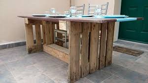 Pallet Dining Table With Mdf Plate Top