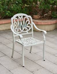White Color Garden Chair For Bbq