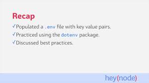 test a dot env env file in node