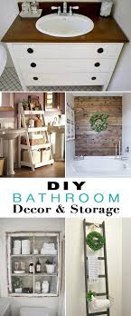 diy bathroom decor storage the