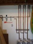 Garage air line plumbing