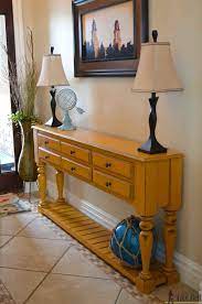 diy console tables with plans