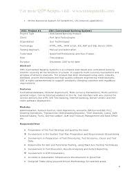 Fresh Quality Resume Template Or Sample Quality Control