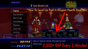 How To Level Up Fast In Kingdom Hearts Final Mix Kingdom Hearts Final Mix Lets Play Part 27
