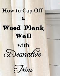 Wood Plank Wall With Decorative Trim