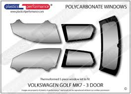 Volkswagen Golf Mk7 3 Door Lexan