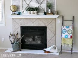 Simple And Temporary Fireplace Makeover