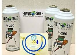 Details About Enviro Safe Refrigerants R 290 3 8 Oz Cans R290 9992 Gauge Set