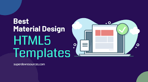 material design html5 templates free
