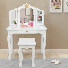 kids vanity makeup dressing table set