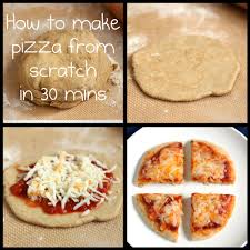 quick healthy pizza from scratch